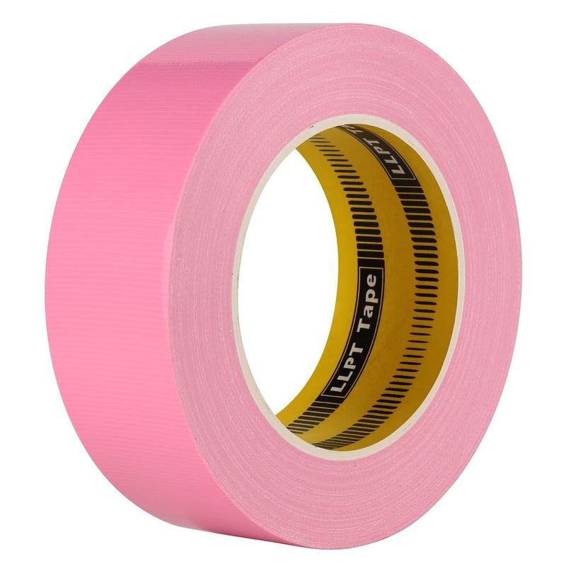 LLPT Duct Tape Premium Grade 1.6 Inches x 108 Feet x 11 Mil Easy Tear Residue Free Strong Adhesive Color Pink (DT411) - Image 1
